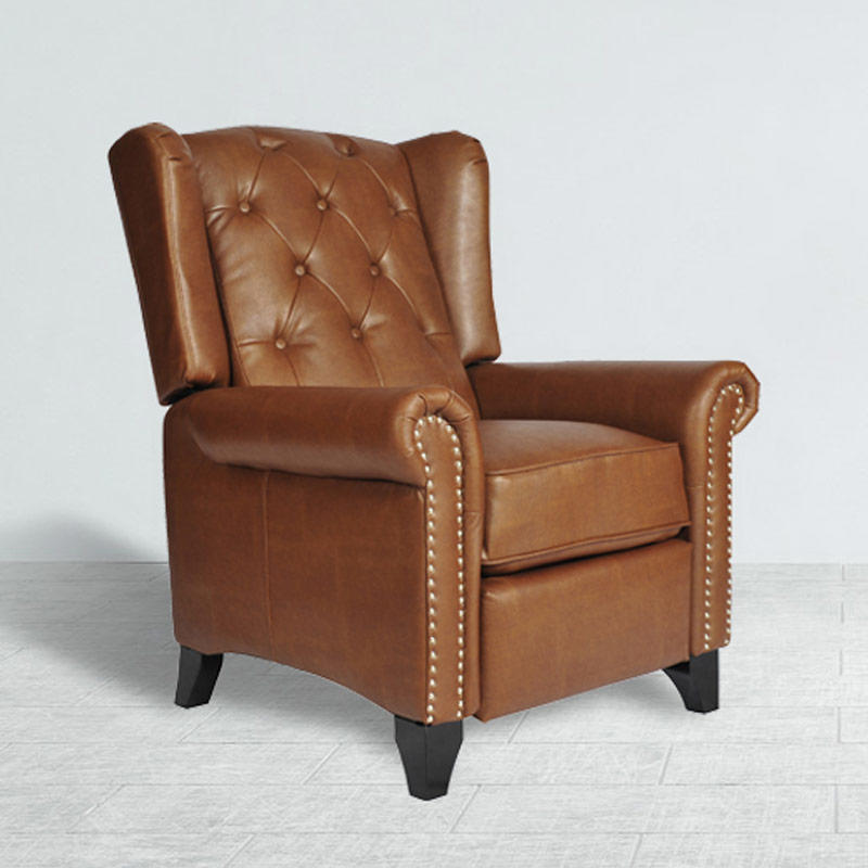 7234 Push-back Leather Recliner Chair