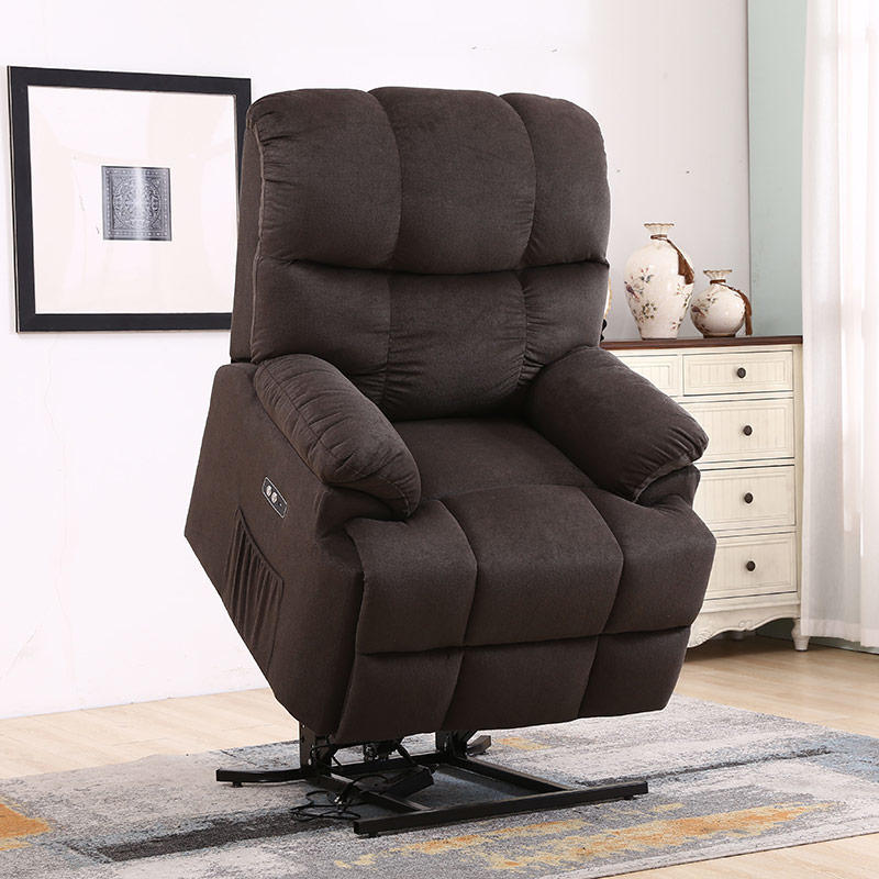 7244 Silent Lift Motor M&M Manual Massage Recliner SofaWith And Heat Function