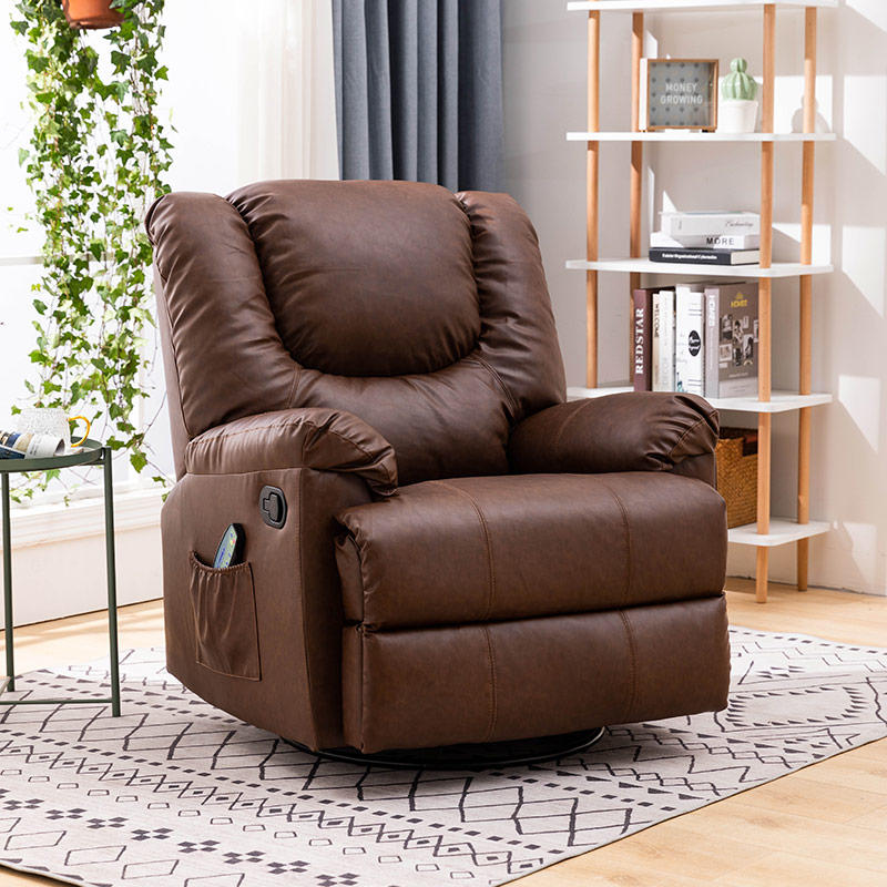 7382 360-degree Swivel and Rocking Massage Recliner Chair
