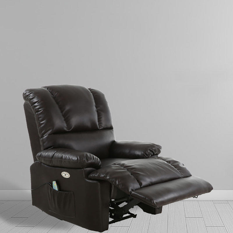 7196 One-touch Power Control Electric Massage Recliner Sofa