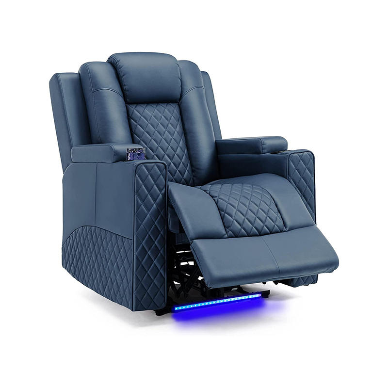 PU Leather Electric Massage Recliner Sofa for Living Room